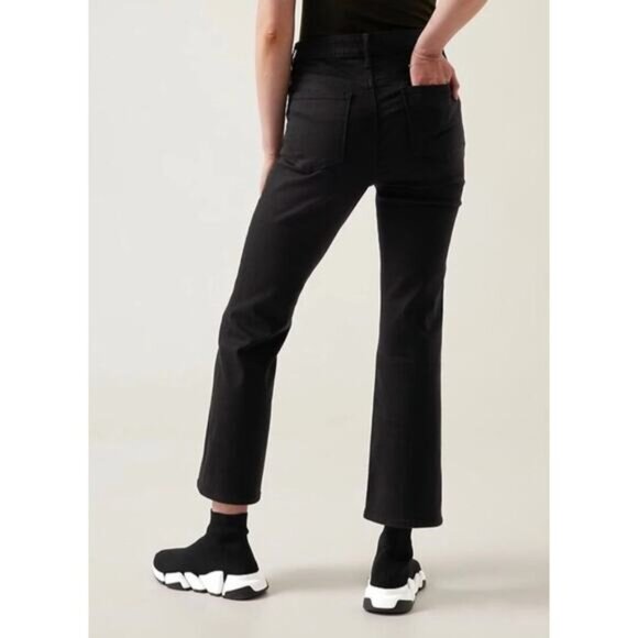 ATHLETA Black Flex Kick Flare Jeans Size 10 - Picture 2 of 12